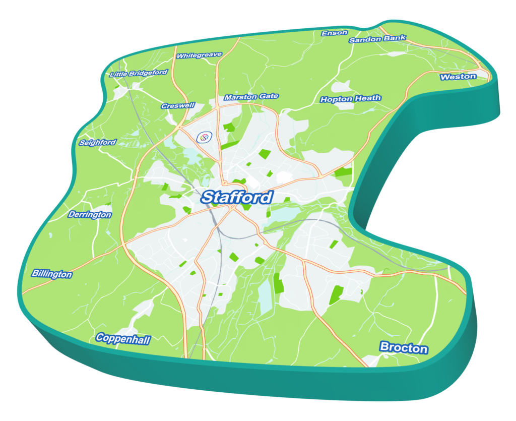 Holmcroft catchment area map